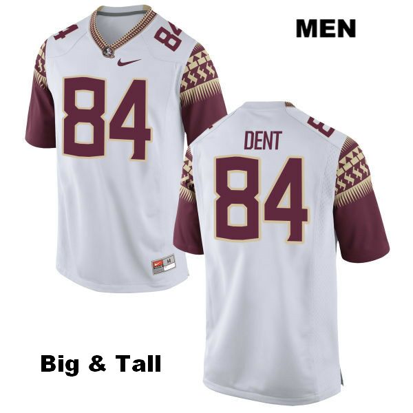 Men's NCAA Nike Florida State Seminoles #84 Adarius Dent College Big & Tall White Stitched Authentic Football Jersey THK3669BX